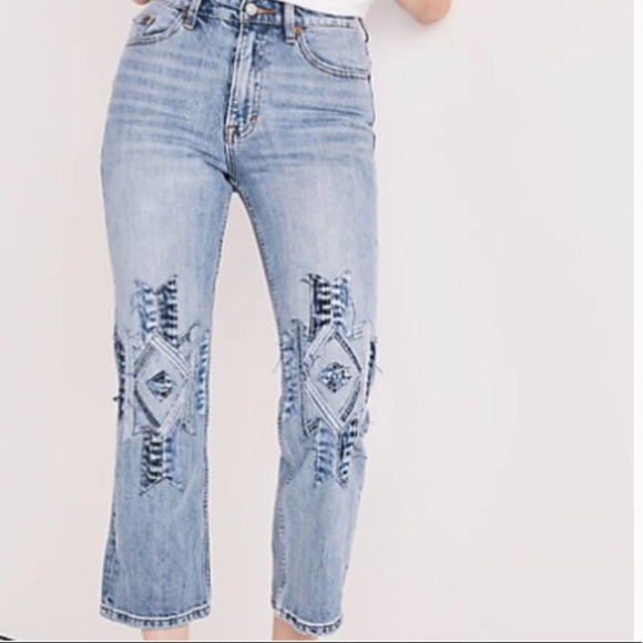 Lucky Brand Denim - Sold Lucky Brand Patchwork Cropped Jeans Size 6